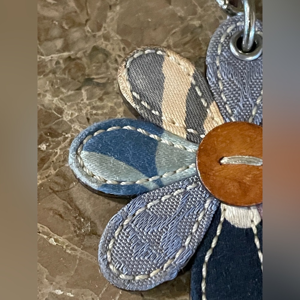 Coach Y2k Patchwork Blue Multicolor Daisy Floral … - image 4